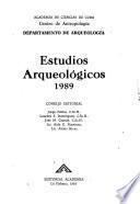 Estudios arqueológicos 1989