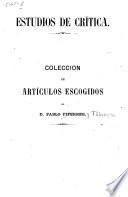 Estudios de crítica