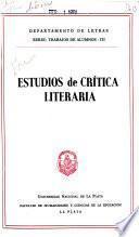 Estudios de crítica literaria