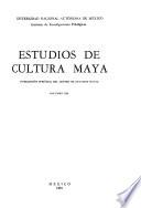 Estudios de cultura maya