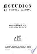 Estudios de cultura náhuatl