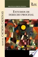 Estudios de derecho procesal