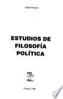Estudios de filosofía política