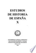 Estudios de historia de España