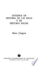 Estudios de historia de las ideas y de historia social