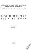 Estudios de historia social de España