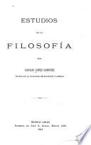 Estudios de la filosofía