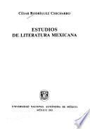 Estudios de literatura mexicana