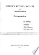 Estudios internacionales de Antonio Gómez Robledo