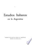 Estudios italianos en la Argentina