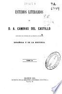 Estudios literarios de A. Cánovas del Castillo