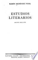 Estudios literarios
