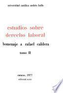 Estudios sobre derecho laboral