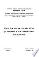 Estudios sobre distribución y acceso a los materiales educativos