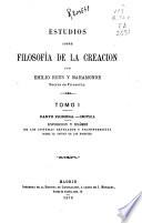 Estudios sobre filosofía de la creación