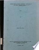 ESTUDIOS SOBRE LA BIOLOGIA, MORFOLOGIA Y ESTERILIZACION DEL TORSALO, Dermatobia hominis (l., Jr.)