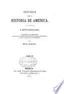 Estudios sobre la historia de America