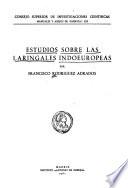 Estudios sobre las laringales indoeuropeas