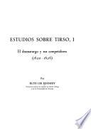 Estudios sobre Tirso: El dramaturgo y sus competidores (1620-1626)