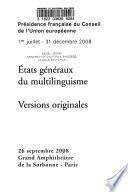 États généraux du multilinguisme