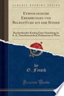 Ethnologische Erfahrungen und Belegstücke aus der Südsee