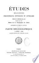 Études religieuses, philosophiques, historiques et littéraires
