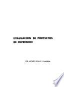 Evaluación de proyectos de inversión