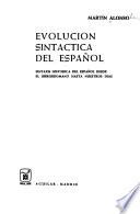 Evolución sintáctica del español
