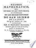 Examen mathematico
