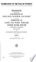 Examination of the War on Poverty