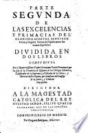 Excellencias y Primacias del Apostol Santiago