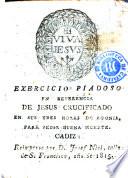 Exercicio piadoso en reverencia de Jesus crucificado
