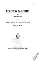 Exigencias nacionales por Pedro Ezcurra