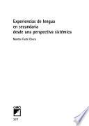 Experiencias de lengua en secundaria desde una perspectiva sistémica