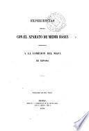 Experiencias hechas con el aparato de medir bases