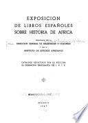 Exposición de libros españoles sobre historia de Africa