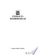 Extracta Mathematicae