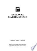 Extracta Mathematicae