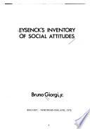 Eysenck's Inventory of Social Attitudes