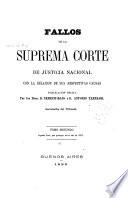 Fallos de la Corte suprema de justicia de la nación