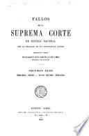 Fallos de la Corte suprema de justicia de la nación