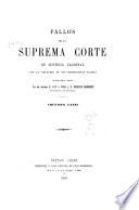 Fallos de la Corte suprema de justicia de la nación