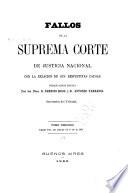Fallos de la Corte suprema de justicia de la nación