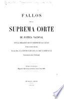Fallos de la Corte Suprema de Justicia de la Nación