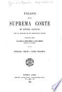 Fallos de la Corte suprema de justicia de la nación