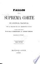Fallos de la Corte suprema de justicia de la nación