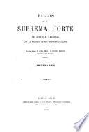 Fallos de la Corte Suprema de Justicia de la Nación