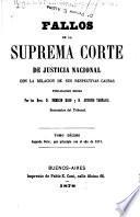 Fallos de la Corte suprema de justicia de la nación