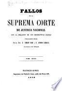 Fallos de la Corte suprema de justicia de la nación