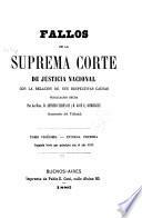 Fallos de la Corte suprema de justicia de la nación
